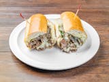 Philly Steak with Mozzarella Wedge