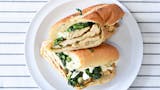 Grilled Chicken, Broccoli Rabe with Mozzarella Wedge