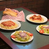Two Spaghetti, Two Salads and 2 Garlic Breads Thursday Special
