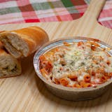 Ziti with Sauce, Mozzarella & Ricotta Cheese