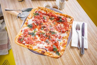 Thin Crust Sicilian Brooklyn Style Pizza