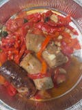 Homemade Oven Roasted Peppers & Italian Sausage