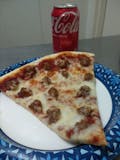 Sausage Pizza Slice & Drink Lunch