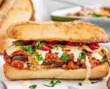 Eggplant Parm Sandwich Lunch