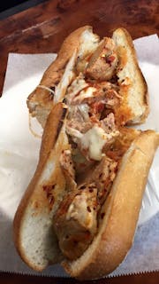 Sausage Parmigiana Hero