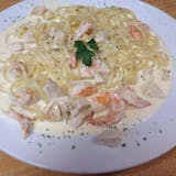 Fettuccini Alfredo with Shrimp