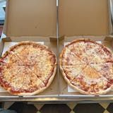 2 Large Plain Pizzas
