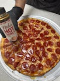 (new) Pepperoni feast with Mike's hot honey sauce