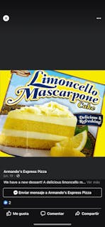 Limoncello mascarpone cake