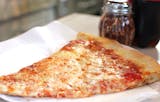 Round Neapolitan Cheese Pizza Slice