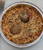 Spaghetti with Homemade Meatballs Pasta