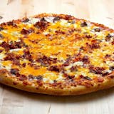 Hand Tossed Bacon Onion Cheeseburger Pizza
