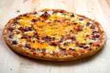 Hand Tossed Bacon Onion Cheeseburger Pizza