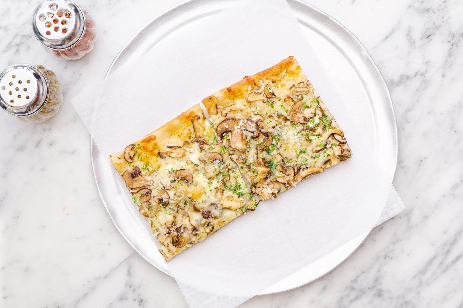 14. Wild Mushrooms & White Truffle Oil Pizza