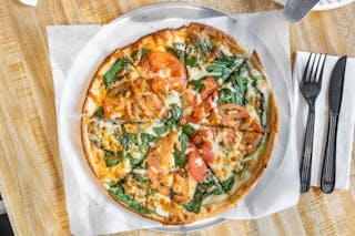 White Primavera Pizza