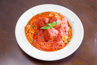 30. Pasta with Meatballs