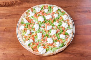 Broccoli, Tomatoes & Ricotta Pizza