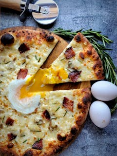 Breakfast Any Time Pizza