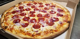Two Large 16'' Pizza with One Topping & 50 Wings Combo