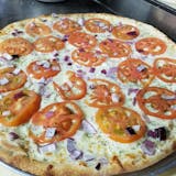 White Tomatoes & Onions Pizza