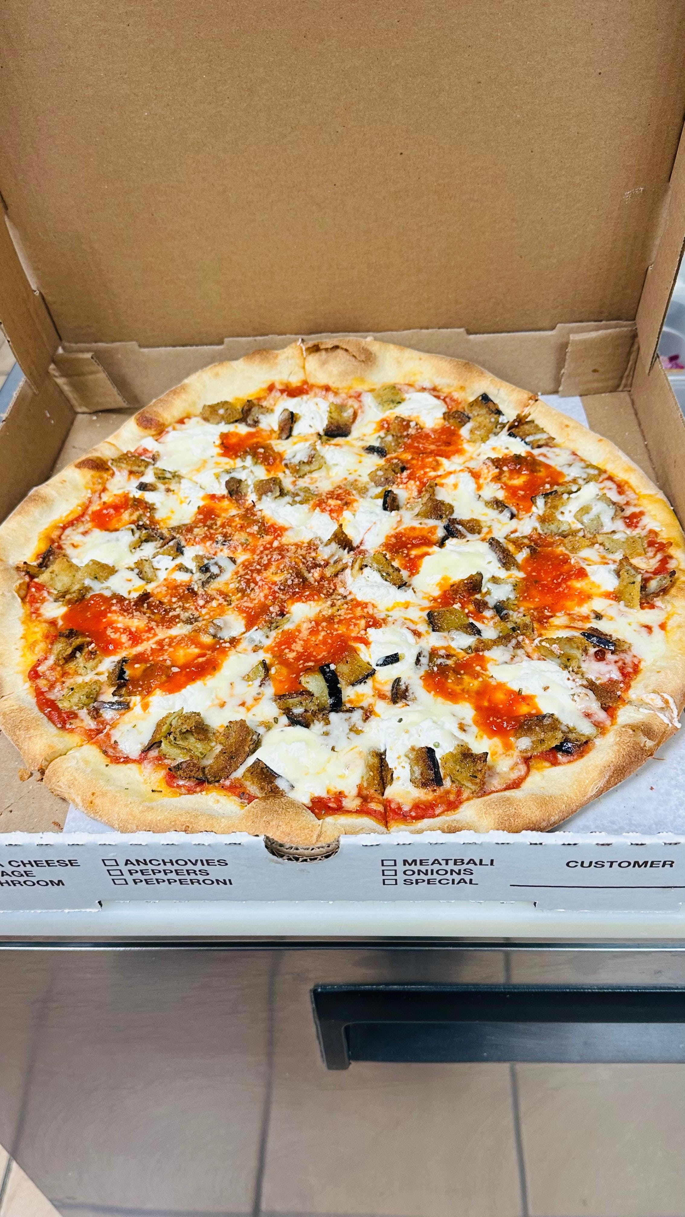 Eggplant Rollatini Pizza