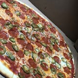 Pepperoni, Garlic & Jalapeno Pizza