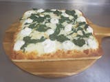 White Spinach,Garlic & Ricotta Sicilian Pizza