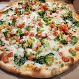 Gluten Free White Veggie Pizza