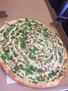 Grilled Chicken Caesar Salad Pizza