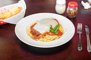 Chicken Parmesan Dinner with Pasta