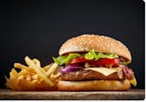 Kabob Burger with Fries