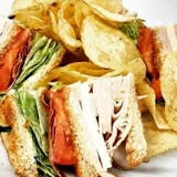 Turkey & Cheese Club Sandwich