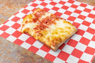Sicilian Cheese Pizza Slice