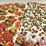 Two Large 2-Topping Pizza & 2 Liter Soda for $25.00