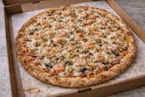 Seafood Combo Pizza with White Sauce