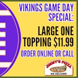 LARGE ONE TOPPING THIN CRUST