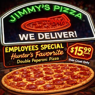 Hunters Double Pep Thin crust Pizza