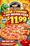 Any 12" Pizza up to 4 toppings