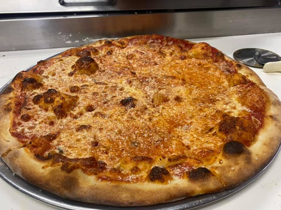 Order Cheese Pizza - Medium 14" food online from Cap's Pizza store, Vero Beach on bringmethat.com