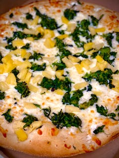 White Pizza with Spinach