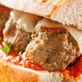 Meatball with Cheese Sandwich