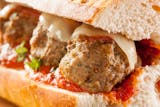 Meatball with Cheese Sandwich