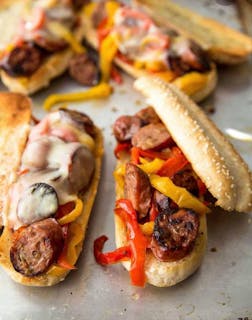 Sausage with Cheese Sandwich