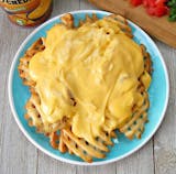 Waffle Fries With Nacho Cheese