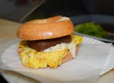 Scrapple, Egg & Cheese Breakfast Sandwich