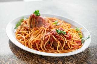 Pasta with Homemade Meatballs