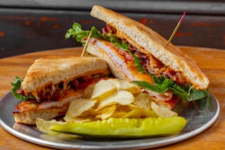 Turkey, Cheddar, Bacon Sandwich