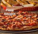 Gluten Free Amigos Meat Deluxe Pizza