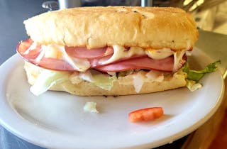Ham & Cheese Po Boy Sandwich