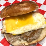 Egg, Cheese with Sausage Breakfast Sandwich